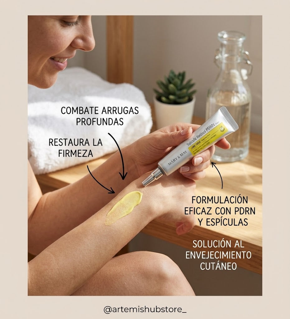 Mary & May Crema Retinol con Spicule PDRN – Antiedad Coreana 15g