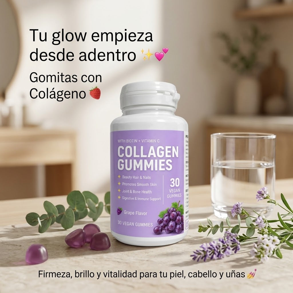 Gomitas de colágeno sabor uva | 30 gomitas